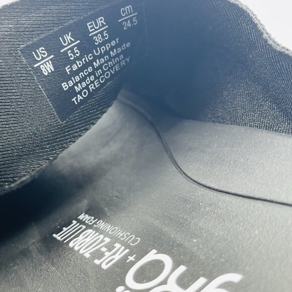 Ryka Sandals Womens Size 8 Wide Black Tao Recovery Flip Flops Comfort Adjustable - Picture 10 of 12